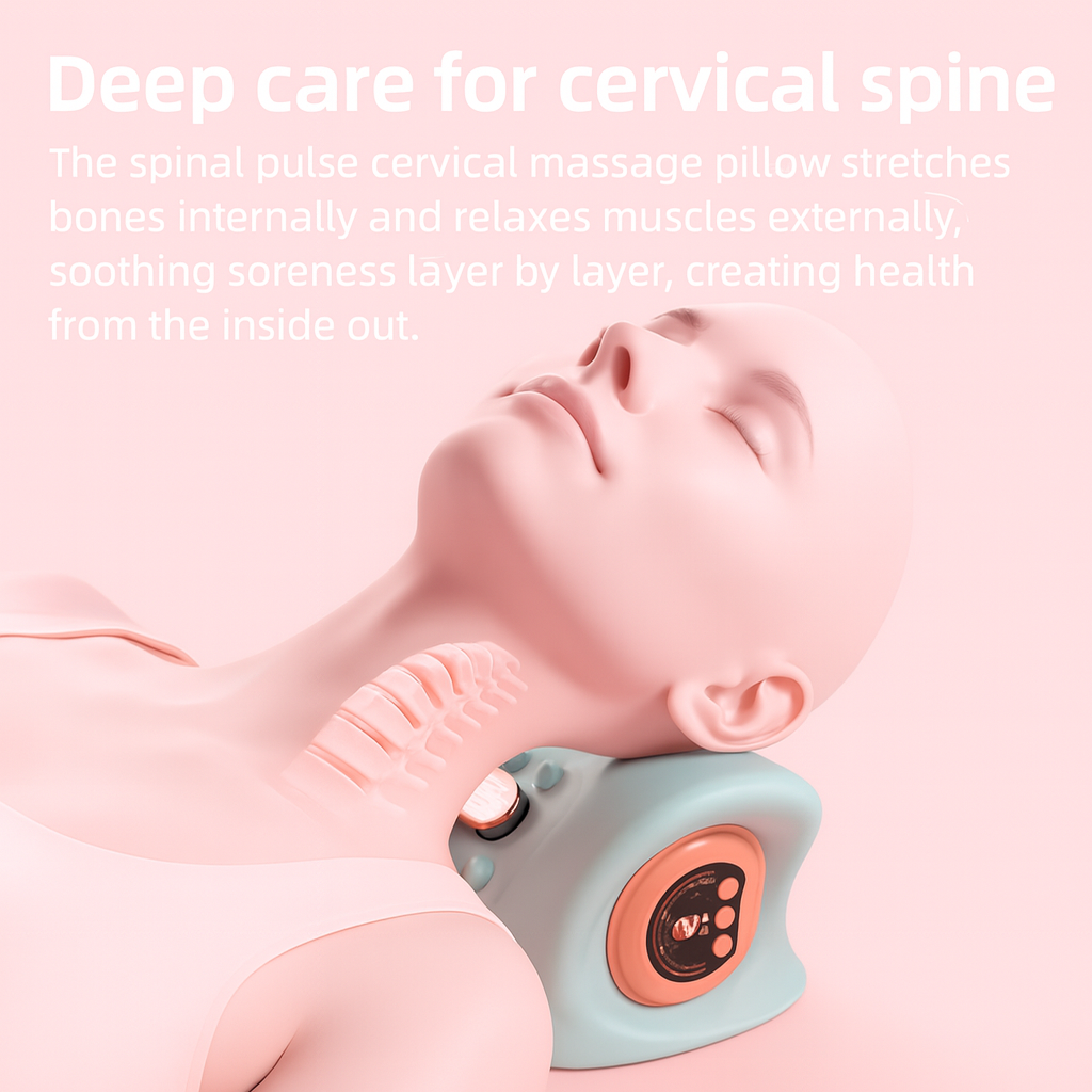 Luxury Electric Cervical Traction & Neck Therapy Pillow
