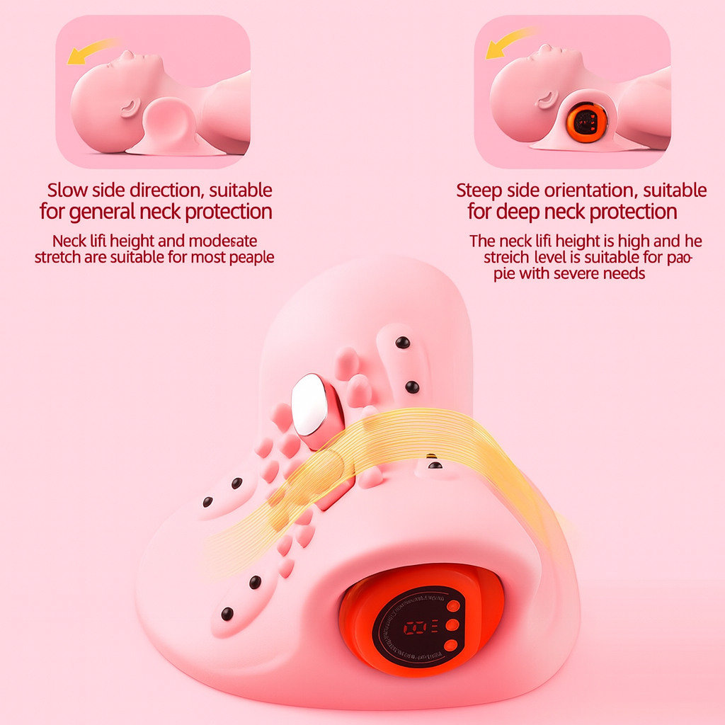 Luxury Electric Cervical Traction & Neck Therapy Pillow
