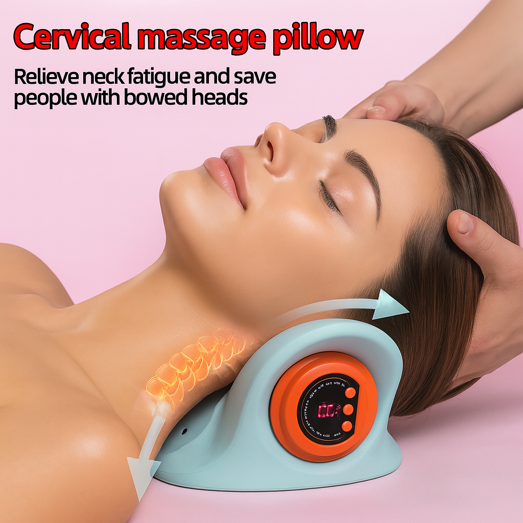 Luxury Electric Cervical Traction & Neck Therapy Pillow
