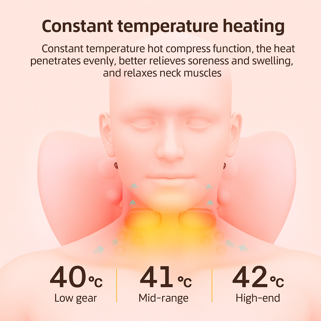 Luxury Electric Cervical Traction & Neck Therapy Pillow